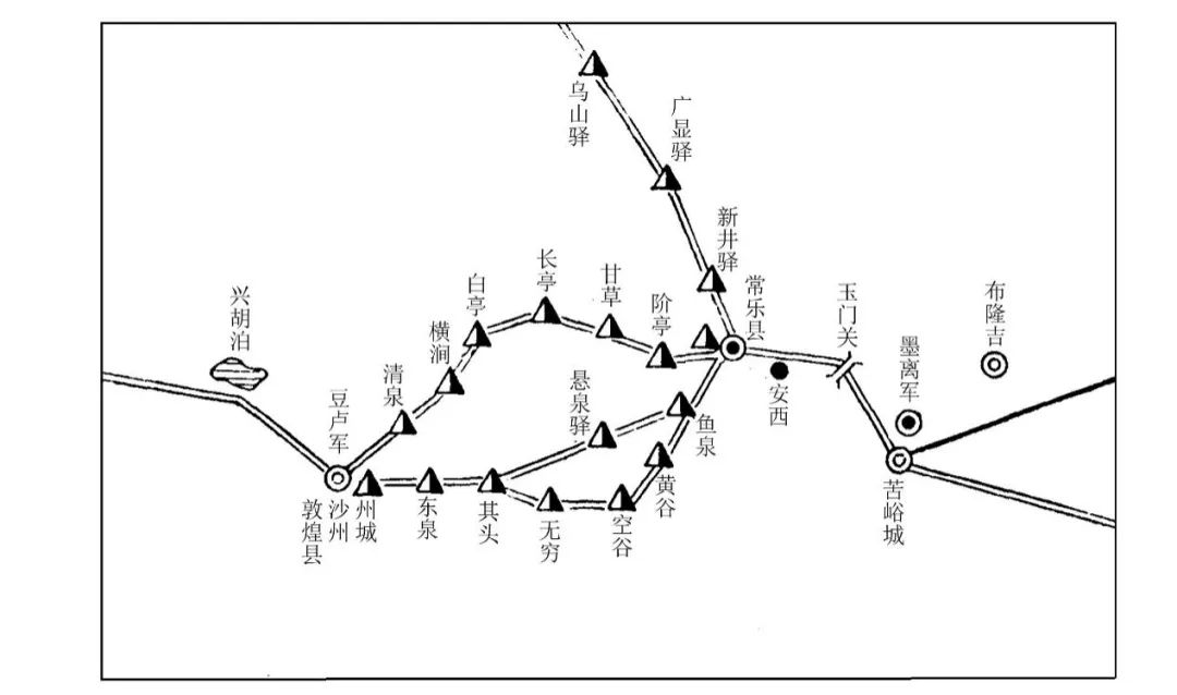 唐代交通走向图
